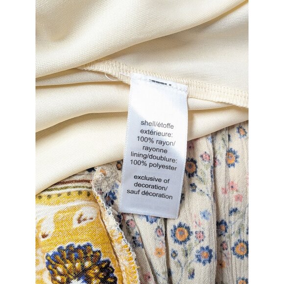 Maurices Boho Patchwork Floral Tiered Dress Women Size XL Festival Retro Cottage - Picture 12 of 13